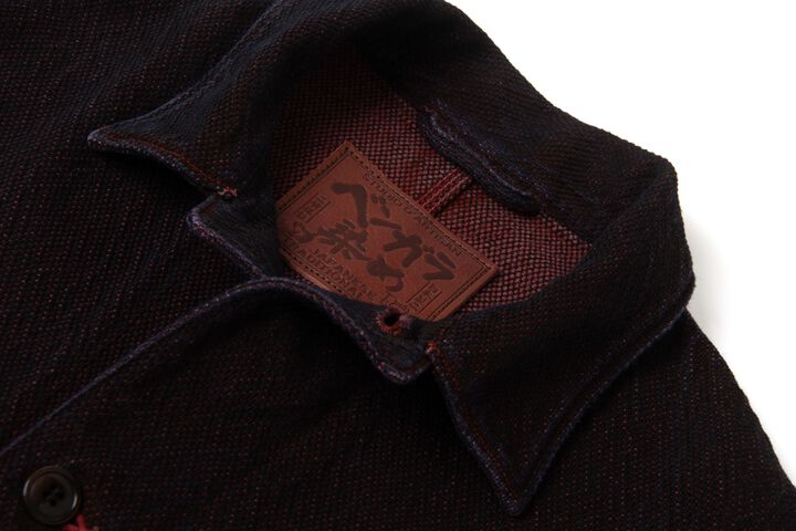 【Pre-Order】4670 13oz Bengara-dyed Sashiko Coverall,RED, medium image number 2