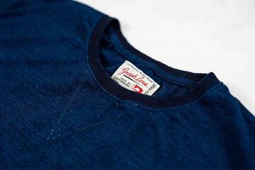 GZ-IDTC-25 Indigo Crew Neck T-shirt,WHITE, small image number 5