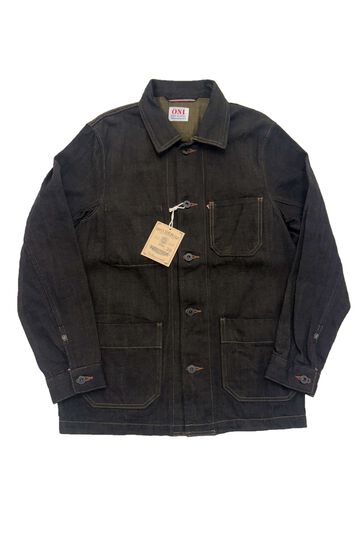 ONI03100-BKOL 12.5oz Black x Olive Selvedge Denim Coverall,, small image number 0
