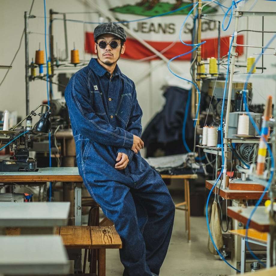 DENIMIO | TCB 11.87oz Black Cat Crew Suit