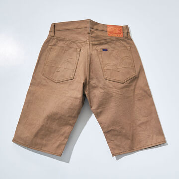 S310SP 15OZ JEANS SHORT PANTS (INDIGO, KHAKI),KHAKI, small image number 1