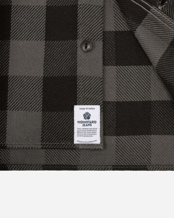 MMLS6002 BLOCK CHECK L/S SHIRT,NAVY, small image number 12