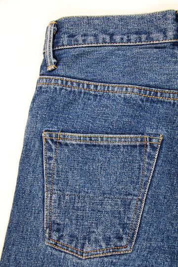 YU9983STHT 16.5oz Natural Indigo "Yurai" Stone Wash High Rise Tapered Jeans-One Washed-28,, small image number 7