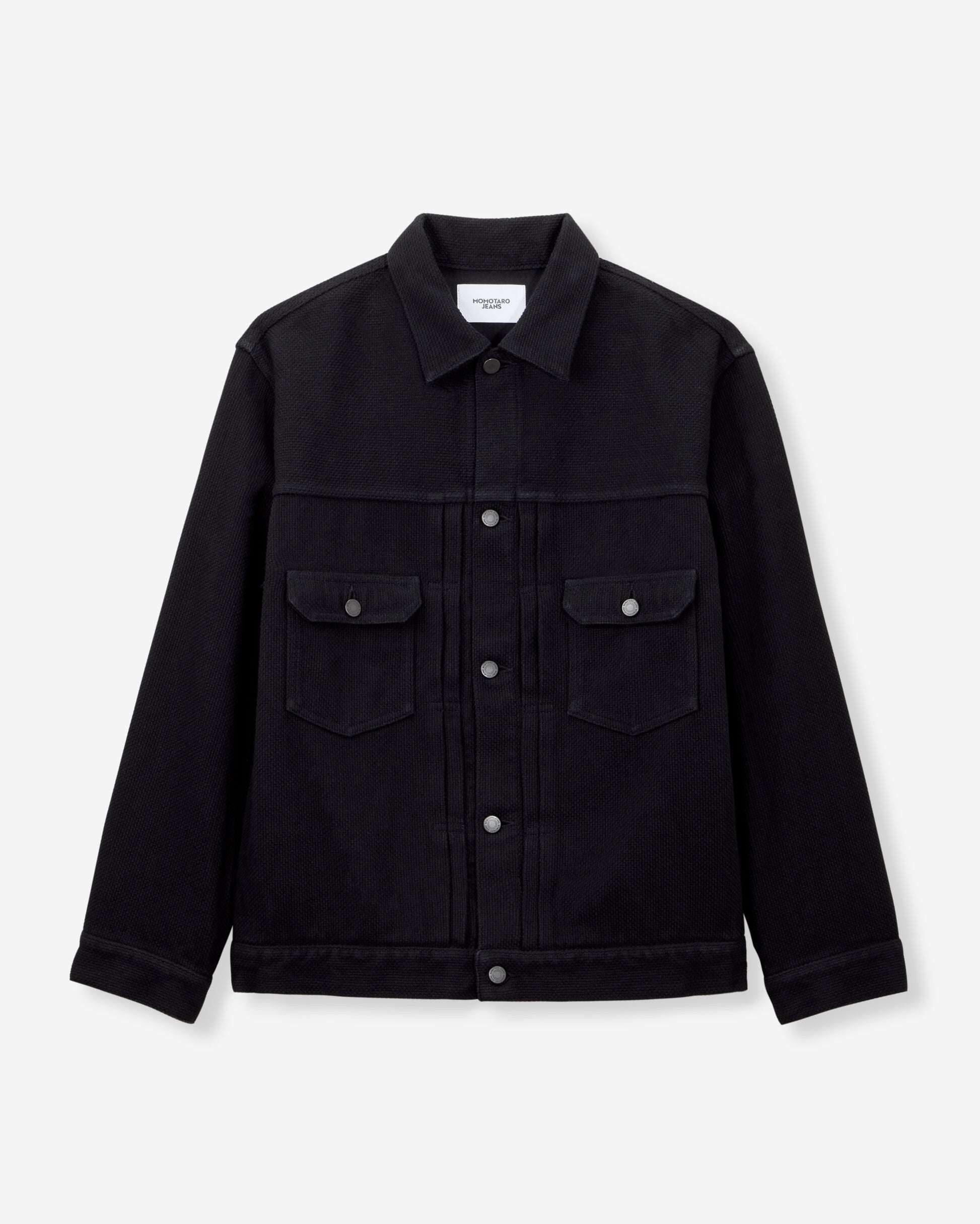 MMGJ6005 #002 SASHIKO JACKET-OVERDYE (INDIGO, BLACK)