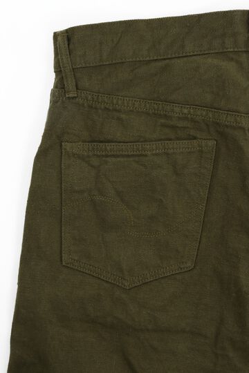ONI-612-OLOL 12oz Olive warp and weft,  Selvedge Denim Relax Tapered-One Washed-29,, small image number 3