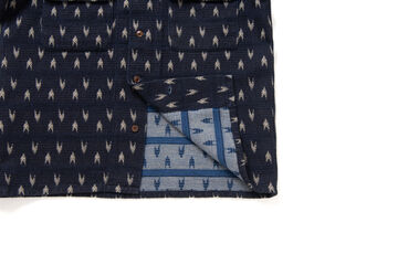 5712 Arrow Kasuri Indigo Sashiko Shirts,INDIGO, small image number 4