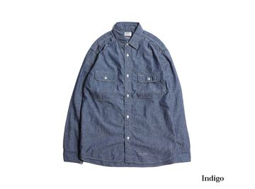 TR-SH04 Harvest Long Sleeve Shirt-INDIGO-L,INDIGO, small image number 0