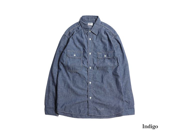 TR-SH04 Harvest Long Sleeve Shirt-INDIGO-L,INDIGO, medium image number 0