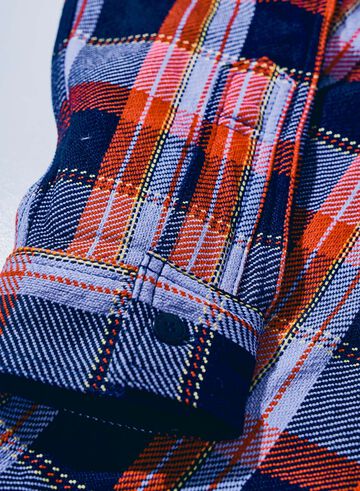 SIN25-01 Heavy Indigo Flannel,PINK, small image number 9
