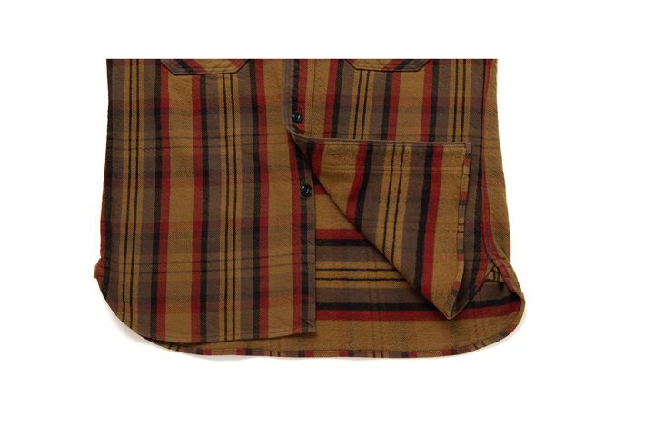 5714 Heavy Flannel Shirts,YELLOW, medium image number 7
