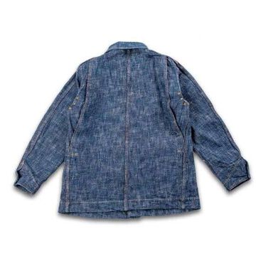 GZ-KSCA-G.ID 15oz Skein (Kase) Dyed Coverall (GREEN INDIGO),, small image number 1