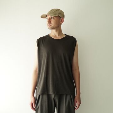 【CAPERTICA】CAP706CS29 Washable Wool Tank Top-EBONY-1,EBONY, small image number 6