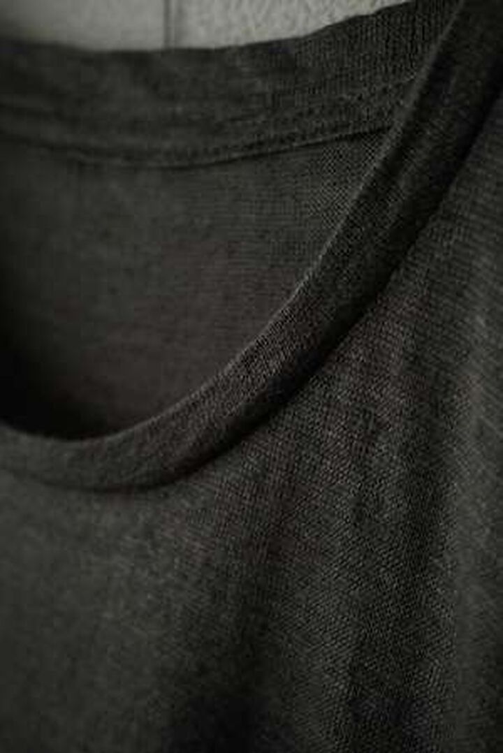 CAP709CS16 Feather Linen Jersey / Loosey Tank_Top-Ⅱ (SMOKE GRAY),GRAY, medium image number 3