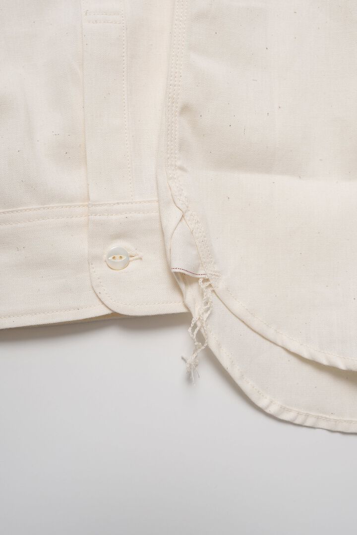 MS003R SELVEDGE CHAMBRAY SHIRT,NATURAL, medium image number 7