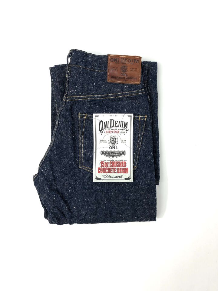 ONI200-CCD-Kabuki 15oz Crushed Concrete Denim Kabuki Selvedge Wide Straight,, medium
