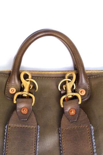 VS-207L LEATHER HELMET 2WAY BAG,OLIVE, small image number 6