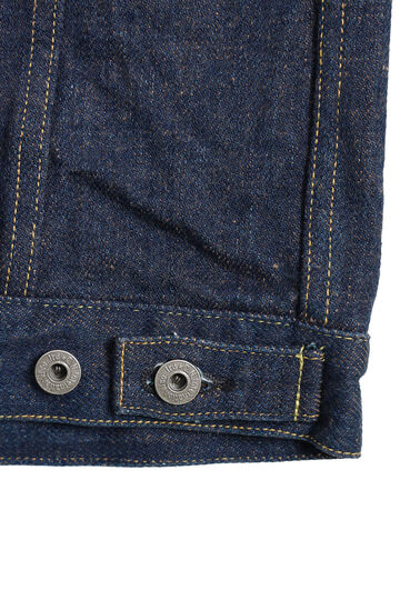 ONI02527PZR-KAKBR 20oz Secret Denim Kabuki Selvedge Type 3 Jacket with handwarmers (weft: Kakishibu Color),, small image number 4