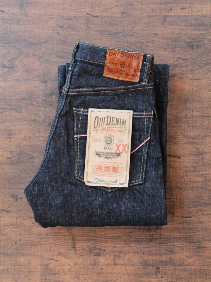 ONI-022NIXX-SV 15.5oz Natural Indigo XX Relax Straight with Selvege Arcuates,, medium image number 4