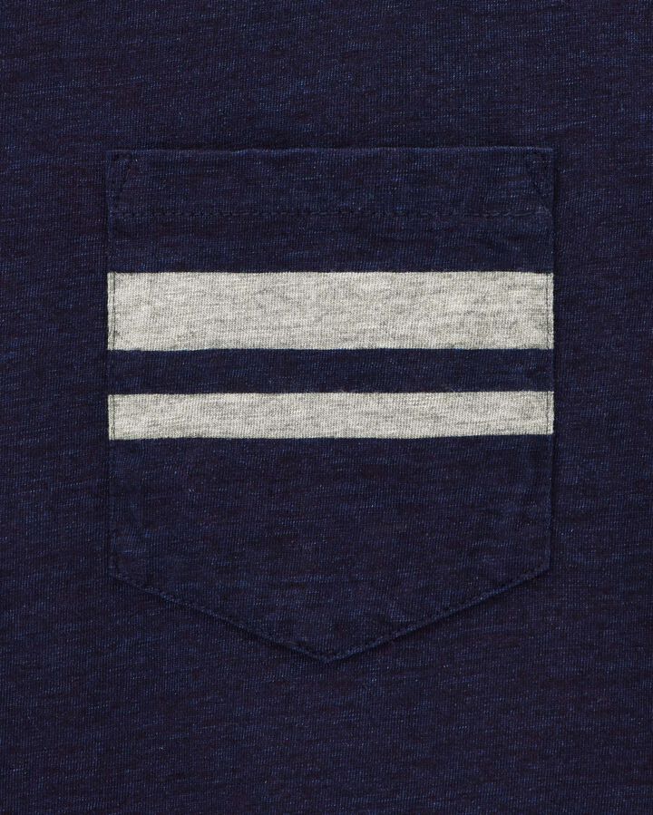 MXTS1040 YARN DYED SHORT SLEEVE POCKET T-SHIRTS,INDIGO, medium image number 7