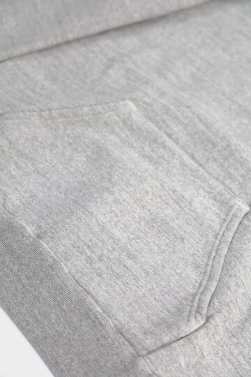 03-0016 LOOP WHEEL HOODED SWEAT SHIRT 64HEATHER GRAY,, small image number 3