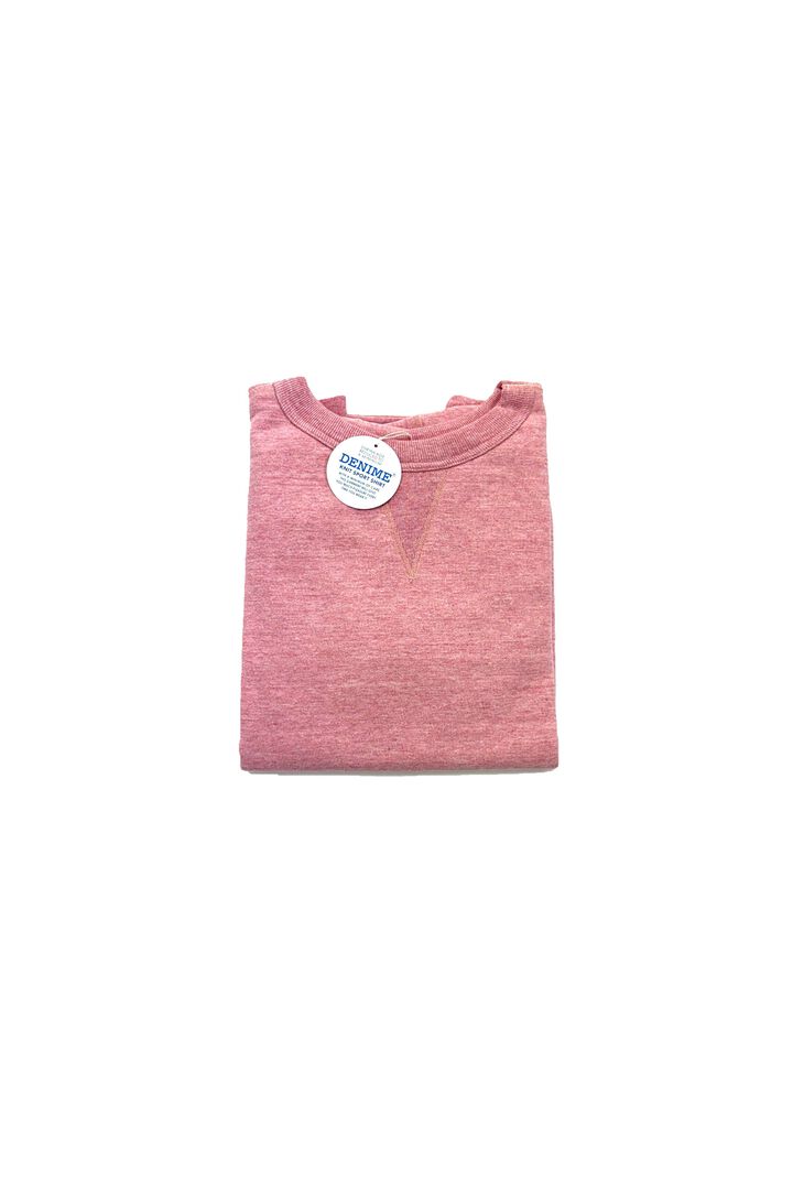 Lot 268 88/12 Heather 4-Needle Front V Crewneck Sweatshirt,GREEN, medium image number 10