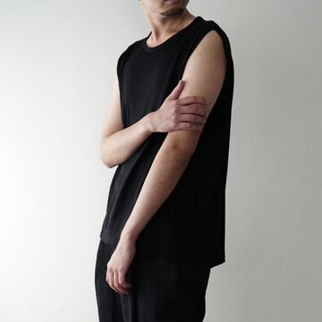 【CAPERTICA】CAP706CS29 Washable Wool Tank Top-BLACK-2,BLACK, small image number 37