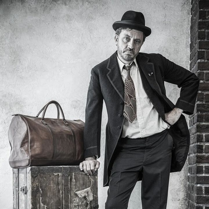 VS-261L LEATHER TRAVEL BOSTON BAG - Brown,BROWN, medium image number 9