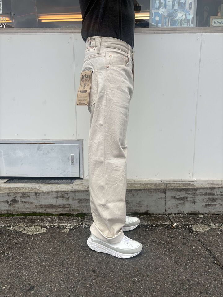 ONI200-ECRU 12.4oz Organic Cotton Selvedge Denim Wide Straight,, medium image number 3