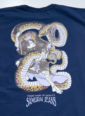 SJST25-102 "SNAKE SLAYER" HEAVY WEIGHT PRINTED T-SHIRT,WHITE, small image number 8