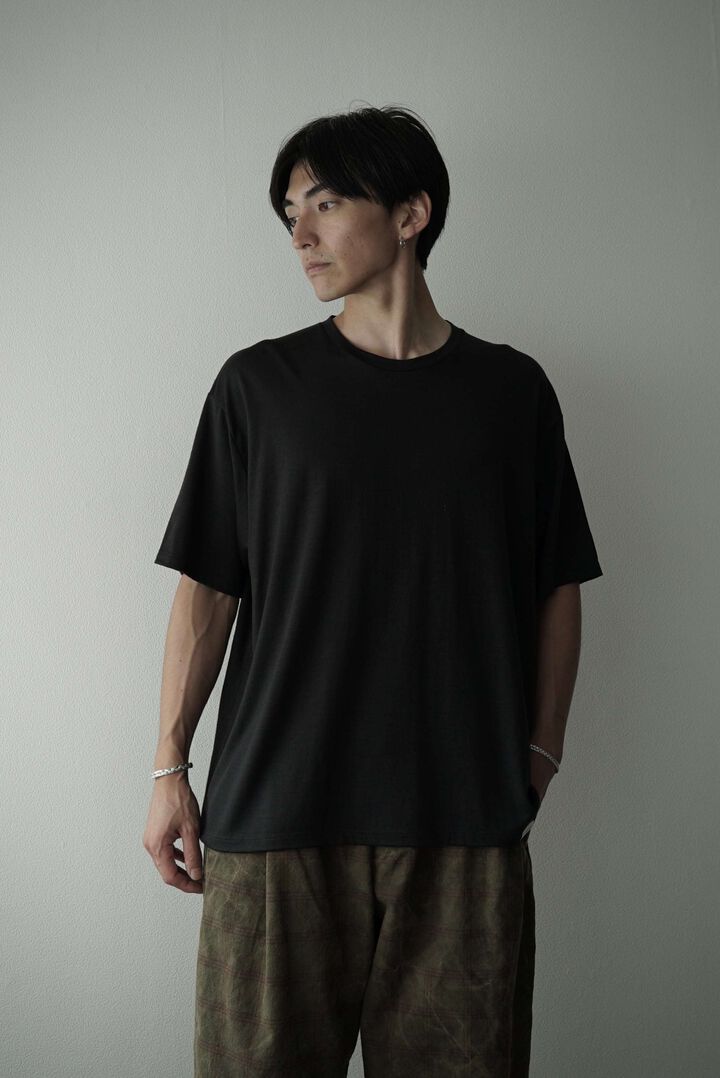 【CAPERTICA】CAP70802-_2 Super140s Washable Wool Jersey / S140 Wool Tee,, medium