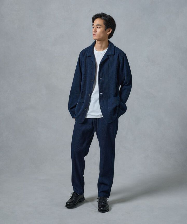 MXLS1000 SASHIKO SHIRT JACKET,INDIGO, medium image number 8