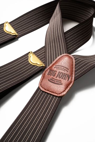 VSPD02 ORIGINAL SUSPENDERS STRIPE,BROWN, small image number 1