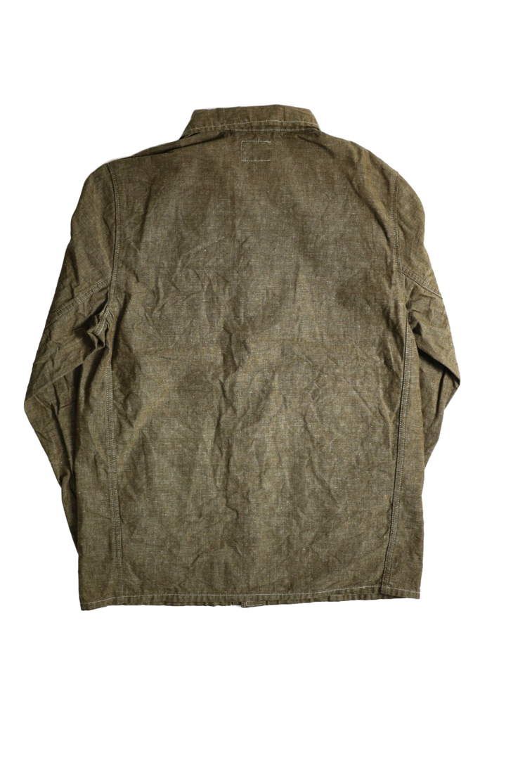 ONI03101-HC 8.3oz Heavy Chambray Coverall-KHAKI OLIVE-38,KHAKI OLIVE, medium image number 2
