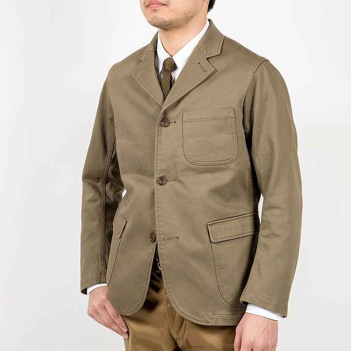 WKSLJKT 10oz Lounge Jacket Chino (BEIGE),, medium image number 3