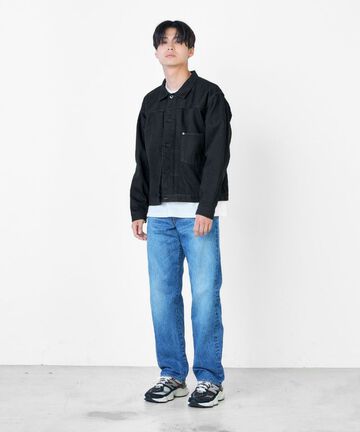 JBOT11033A 14OZ BLACK DENIM 1ST TYPE JACKET,, small image number 5