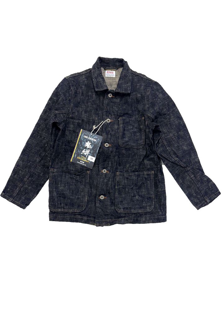 ONI03502-KASURI 17oz ONI Kasuri Denim Coverall,, medium