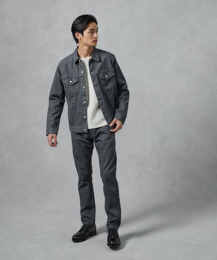 MXOT1101 14oz SELVEDGE GRAY DENIM V-SEAM JACKET -M,GRAY, medium image number 11