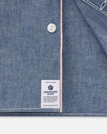 MMLS3000 TRIPLE STITCH L/S CHAMBRAY SHIRT(TWO STRIPES),INDIGO, small image number 8