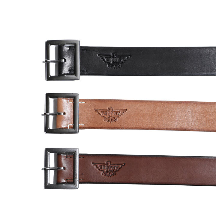 TR-BELT01 Industrial Iron Buckle Leather Belt (BLACK, BROWN, TAN),, medium