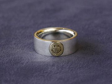 HYJK-208 Flat Silver Smile Ring,, small image number 0