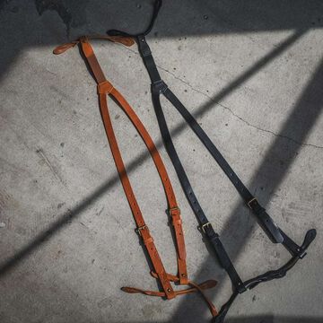 TCB Leather Suspenders,BLACK, small image number 7