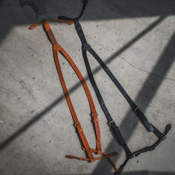 TCB Leather Suspenders,BLACK, medium image number 7