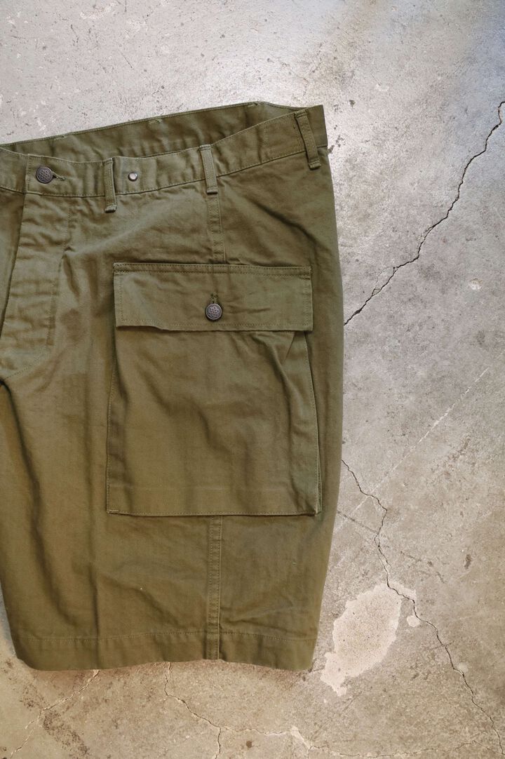 03-7250 U.S ARMY 2 POCKET CARGO SHORTS (76 ARMY GREEN),, medium image number 3