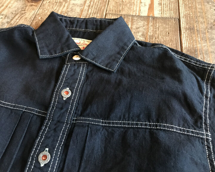 GZ-JWSS-3006 work S / S shirt(Indigo),, medium image number 5