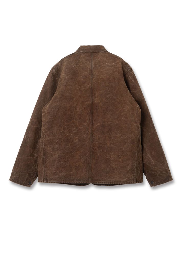 【Pre-Order】4668 13oz Hand-Dyed Kakishibu-zome Duck Work Jacket,KAKISHIBU, medium image number 1