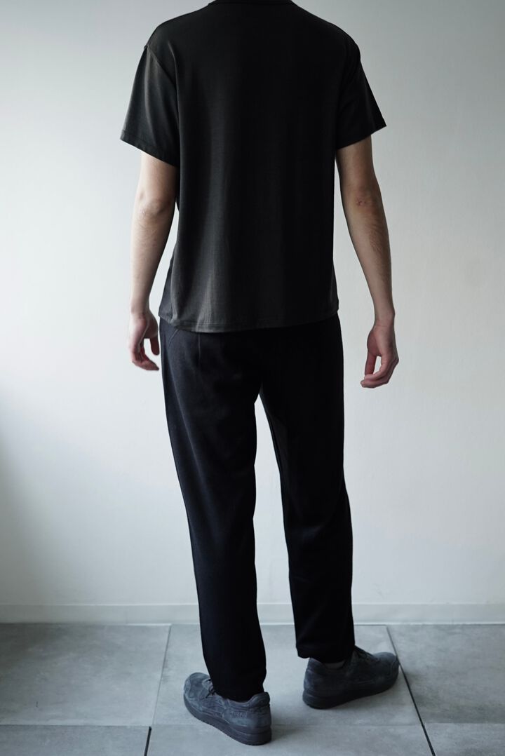 【CAPERTICA】CAP707PT23 Super140s Washable Wool MW_Jersey / Seamless Easy Pants,EBONY, medium image number 6