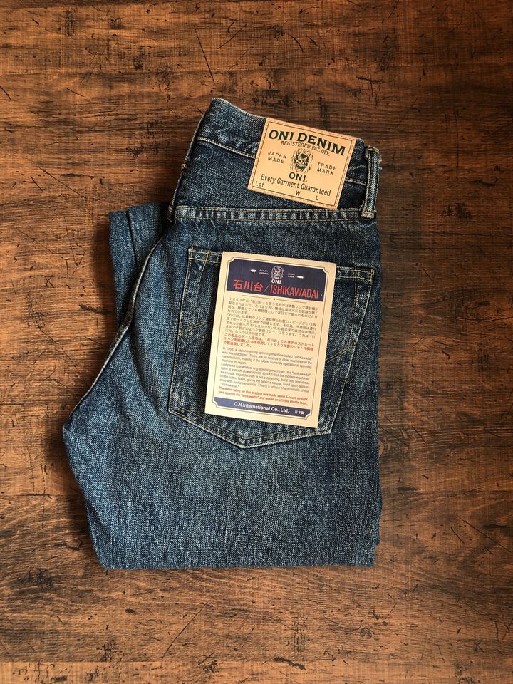 ONI246-Ishikawadai 18used Ishikawadai Denim 18used Neat Straight,, medium