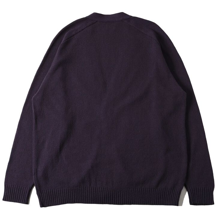 BR-25227 7G RECYCLE/C CARDIGAN,PURPLE, medium image number 2