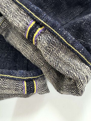 ONI595-KASURI 17oz ONI Kasuri Denim Retro style Loose Straight,, small image number 8