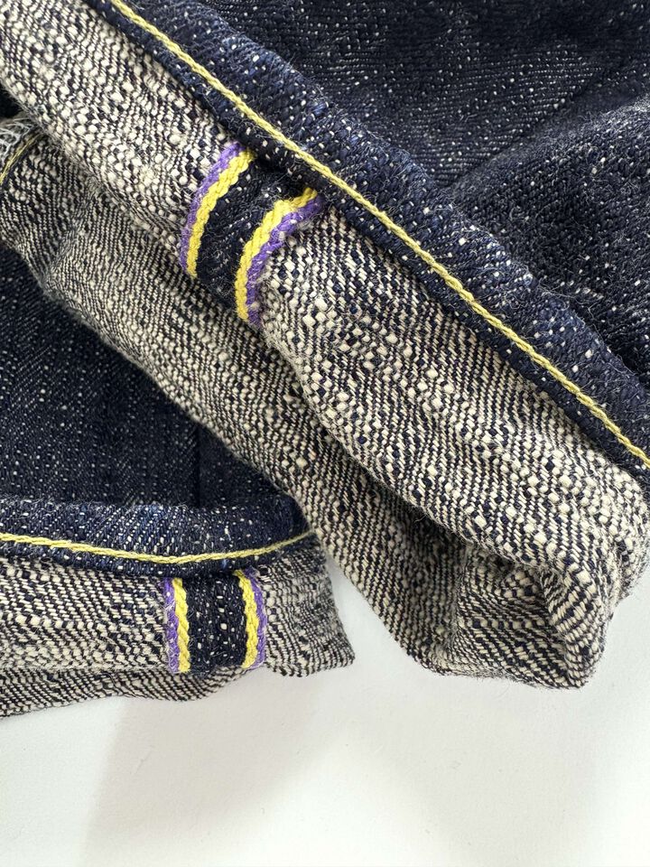 ONI595-KASURI 17oz ONI Kasuri Denim Retro style Loose Straight,, medium image number 8